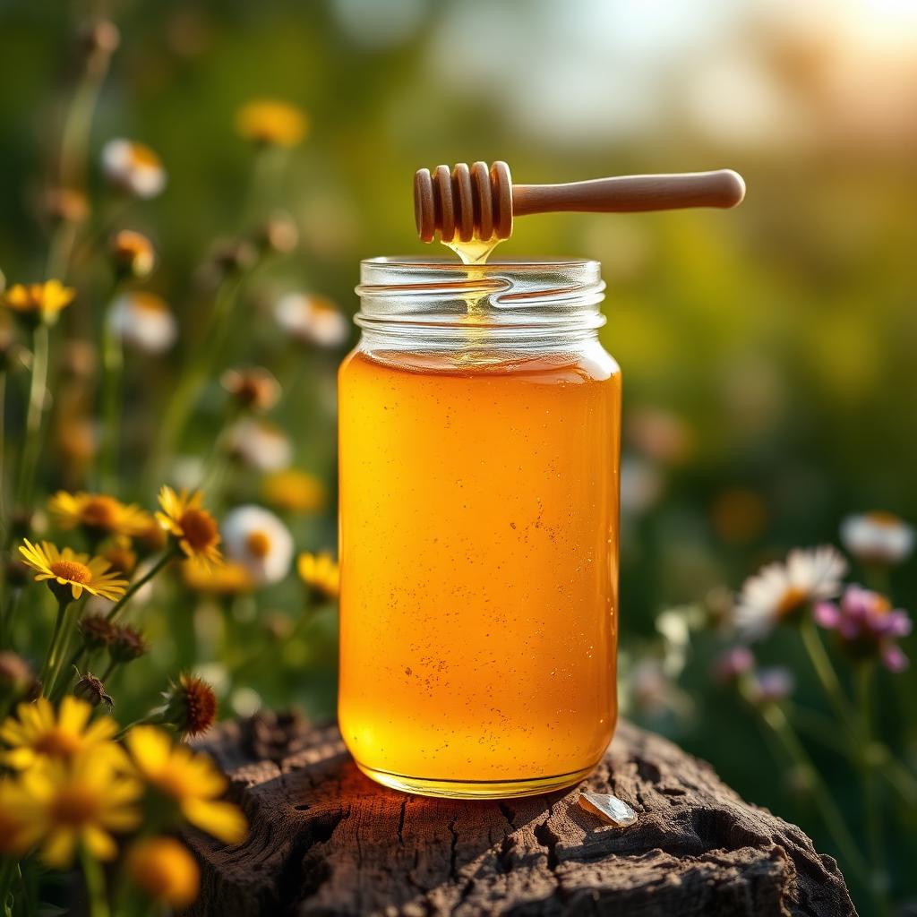 Raw wildflower honey